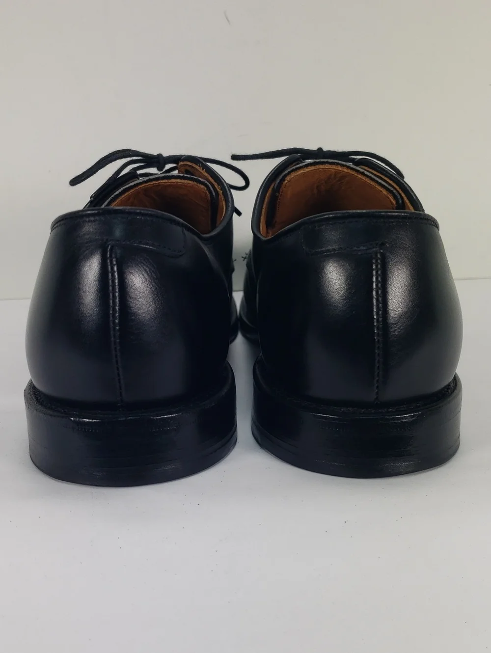 ALLEN EDMONDS WENDELL DERBY BLACK  LEATHER OXFORD DRESS SHOES MEN'S US 9 D